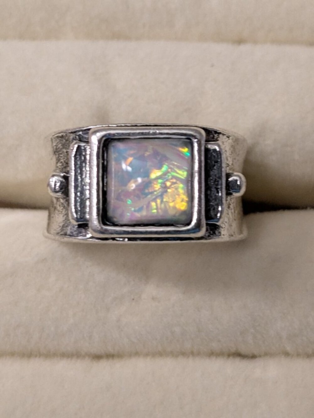 New!  Size 7 Faux Opal Ring